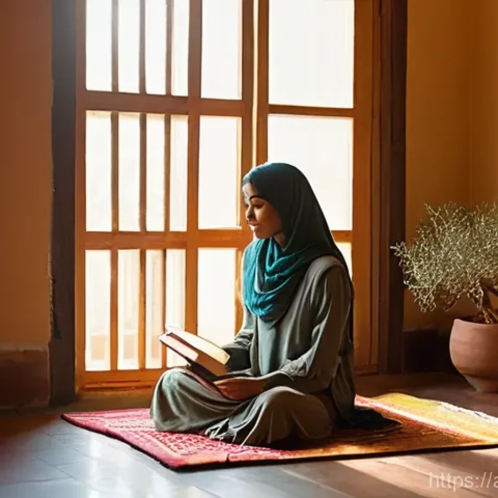 웰빙코디네이터와 협동 프로젝트 - **Prompt 1: Golden Morning Routine for Self-Reflection**
    A serene and softly lit image of an Ara...