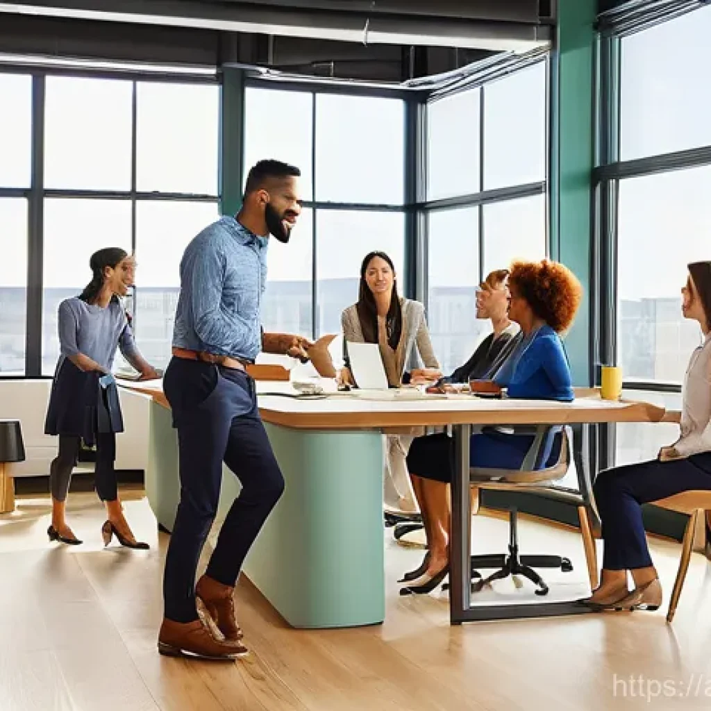 웰빙코디네이터의 경력 목표 설정 - **Prompt 1: The Visionary Wellbeing Leader**
    "A vibrant, high-angle full shot of a diverse group...