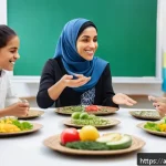 Home 21 웰빙코디네이터 중점 과목 정리 - A professional wellness coach of Middle Eastern descent, wearing modest, culturally appropriate acti...